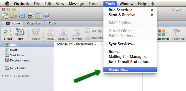 microsoft for mac 2011 outlook email setup problems